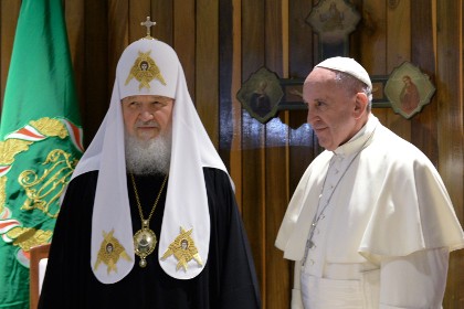 Святейший Патриарх Кирилл и Папа Римский Франциск свидетельствуют о единстве взглядов православных и католиков на брак и семью