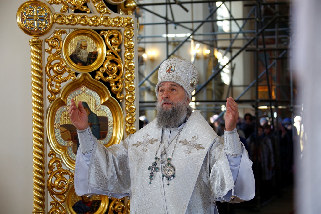 Литургия в храме Казанской иконы Божией Матери