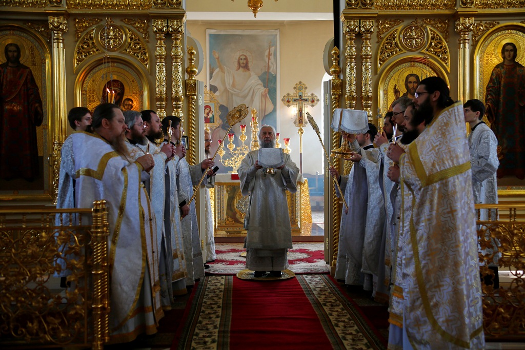 Литургия в храме Казанской иконы Божией Матери