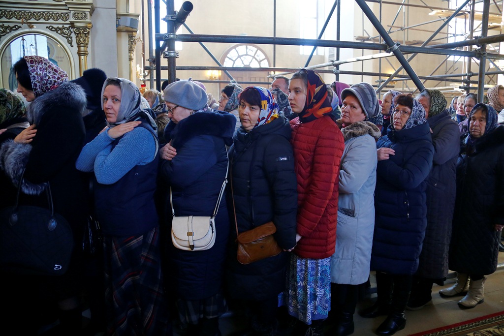 Литургия в храме Казанской иконы Божией Матери