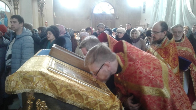 Празднование Собора новомучеников и исповедников Церкви Русской в храме Казанской иконы Божией Матери