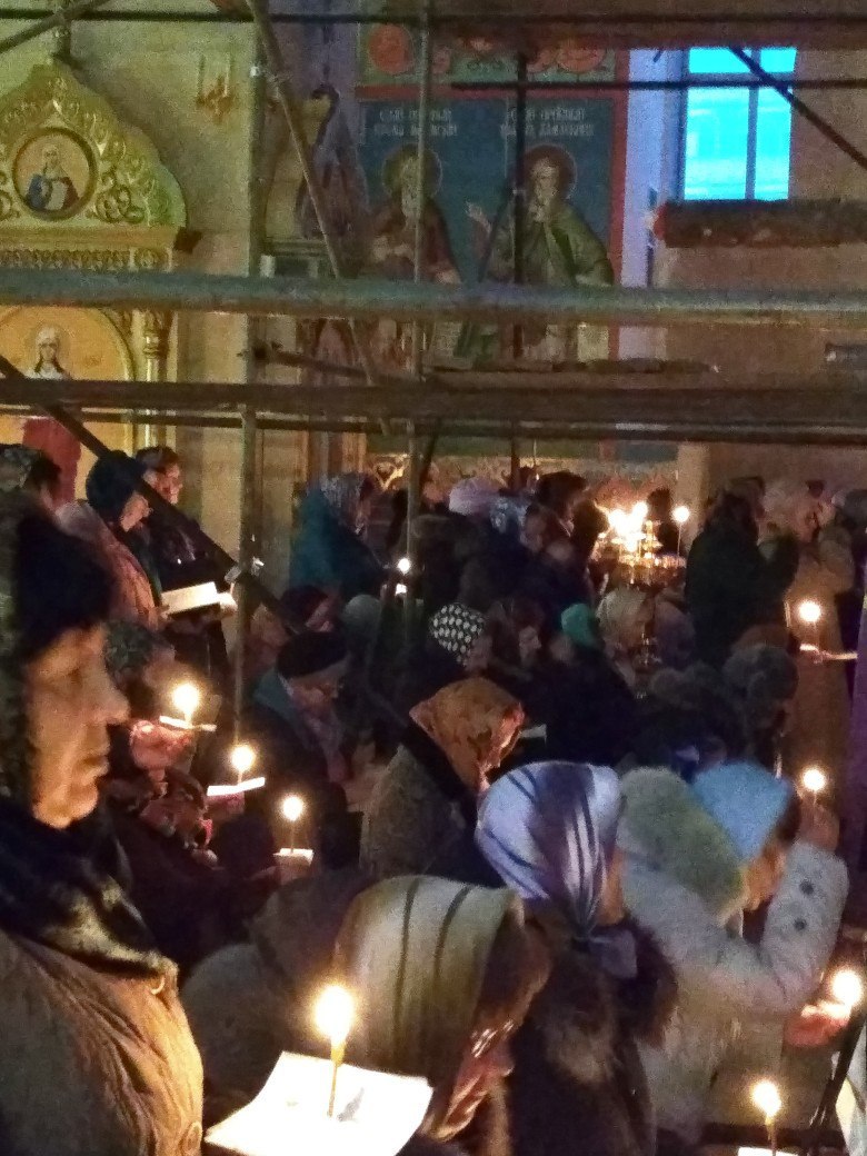 Чтение покаянного канона Андрея Критского
